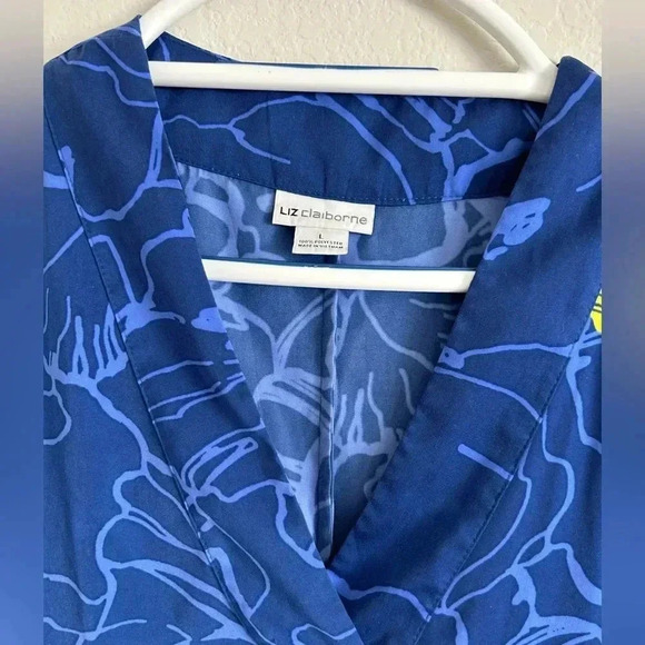 Liz Claiborne Sleeveless Floral Dress Large - Picture 4 of 7